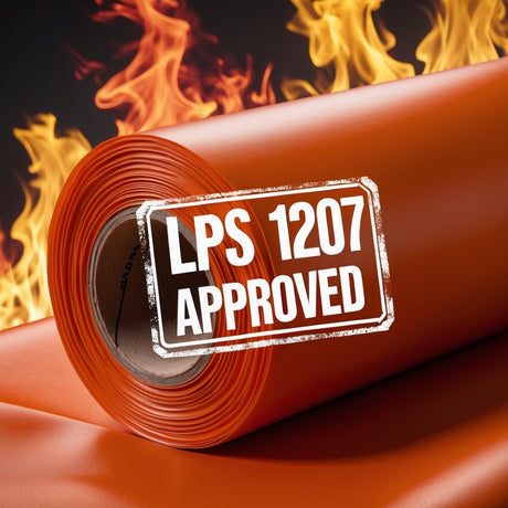 lps 1207 lpcb approved fire flame retardant polythene sheeting visqueen