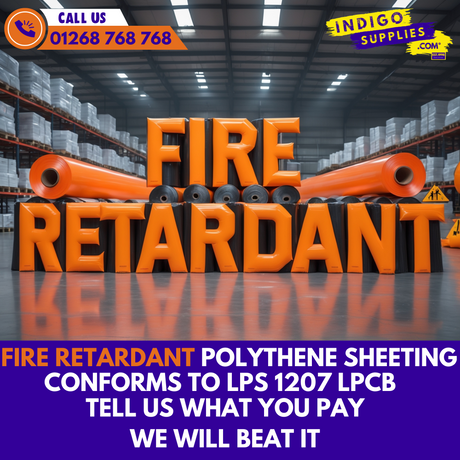 flame fire retardant polyhene sheeting from indigo in essex uk