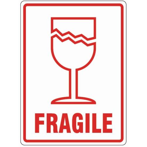 Fragile Labels (108x79mm) - Indigo Supplies Ltd