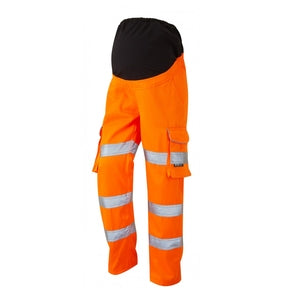 Leo CM01-0 Maternity Trouser Verity Orange - Indigo Supplies Ltd