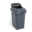 CleanWorks Recycling Bin Open Top for Food & Organic 70 Litre - Indigo Supplies Ltd