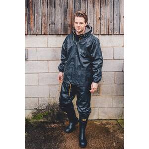 JCB Two-Piece Rainsuit Black - Indigo Supplies Ltd