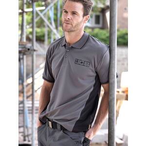 JCB Trade Polo Grey/Black - Indigo Supplies Ltd