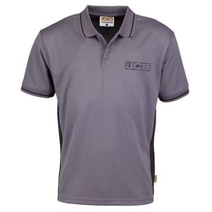 JCB Trade Polo Grey/Black - Indigo Supplies Ltd