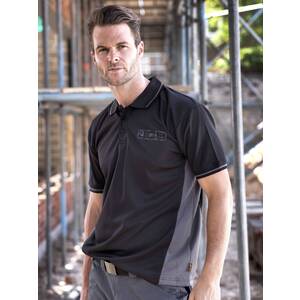 JCB Trade Polo Black/Grey - Indigo Supplies Ltd