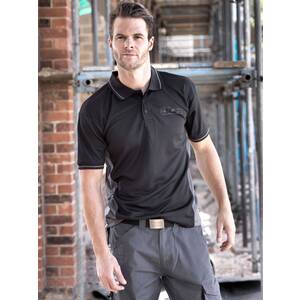 JCB Trade Polo Black/Grey - Indigo Supplies Ltd