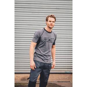 JCB Trade T-Shirt Grey/Black - Indigo Supplies Ltd