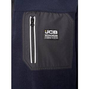 JCB Trade Heavyweight 1/4 Zip Fleece Navy - Indigo Supplies Ltd
