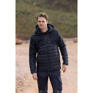 JCB Trade Hybrid Padded Jacket Black - Indigo Supplies Ltd