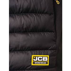 JCB Trade Hybrid Padded Gilet Black - Indigo Supplies Ltd