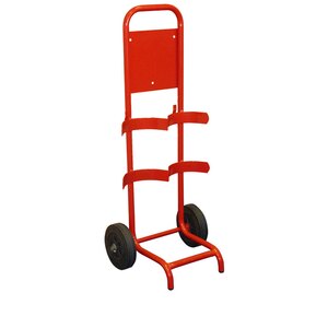 Double Fire Extinguisher Trolley - Indigo Supplies Ltd