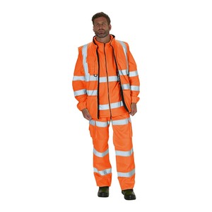 KeepSAFE High Visibility Reversible Fleece Lined Bodywarmer Orange - Indigo Supplies Ltd