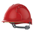 JSP Evo 3 Vented Helmet Red - Indigo Supplies Ltd