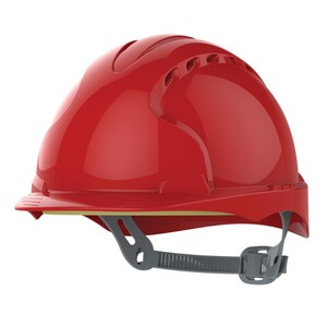 JSP Evo 3 Vented Helmet Red - Indigo Supplies Ltd