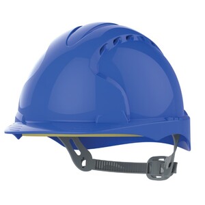 JSP EVO 2 Helmet with Slip Ratchet Vented Blue - Indigo Supplies Ltd