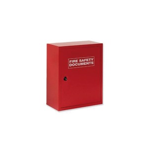 Metal Fire Safety Documents Holder Red - Indigo Supplies Ltd