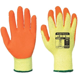 Portwest A150 Classic Grip Gloves Latex Orange - Indigo Supplies Ltd