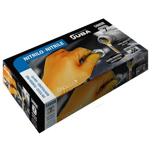 Grippaz HD Nitrile Powder Free Disposable Gloves Orange (Pack 50) - Indigo Supplies Ltd