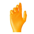 Grippaz HD Nitrile Powder Free Disposable Gloves Orange (Pack 50) - Indigo Supplies Ltd