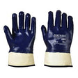 Portwest A302 Nitrile Fully Coated Safety Cuff Gloves - Indigo Supplies Ltd