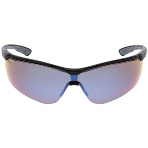 MCR Klondike Plus Safety Glasses Black Frame Blue Lens - Indigo Supplies Ltd
