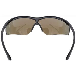 MCR Klondike Plus Safety Glasses Black Frame Blue Lens - Indigo Supplies Ltd