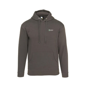 Orn 1280 Premium 320G Polycotton Hoodie Graphite with Heidelberg Logo on FLC - Indigo Supplies Ltd