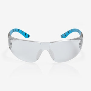 Riley Stream Blue K&N Rated Safety Glasses Clear Lens - Indigo Supplies Ltd