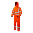 Leo CV02 Watertown Class 3 Ecoviz Stretch Coverall Orange - Indigo Supplies Ltd