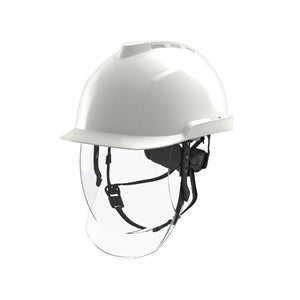 MSAGVF1A-80A0000-00 V-Guard 950 White Helmet C/W Face Shield - Indigo Supplies Ltd