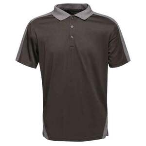 Regatta Contrast Coolweave Quick Wicking Polo Shirt Black - Indigo Supplies Ltd