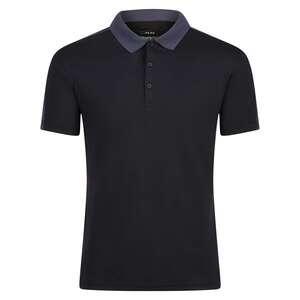 Regatta Contrast Coolweave Quick Wicking Polo Shirt Black - Indigo Supplies Ltd
