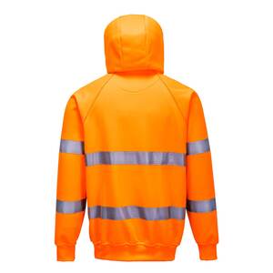 Portwest B304 High Visibility Hooded Sweatshirt Orange - Indigo Supplies Ltd