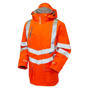 PULSAR PR502 Rail Spec Padded Storm Coat Orange GO/RT - Indigo Supplies Ltd