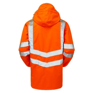 PULSAR PR502 Rail Spec Padded Storm Coat Orange GO/RT - Indigo Supplies Ltd
