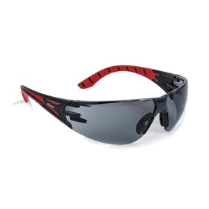 Riley Stream K&N Rated Safety Glasses Red Grey Lens - Indigo Supplies Ltd