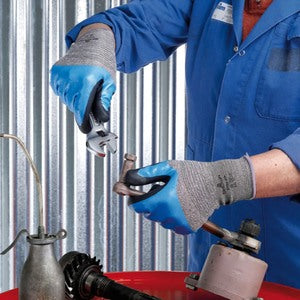 Showa S-Tex 376 3/4 Nitrile Coated Glove Cut 4 - Indigo Supplies Ltd