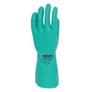 Nitri-Tech Flocklined Gloves Green - Indigo Supplies Ltd