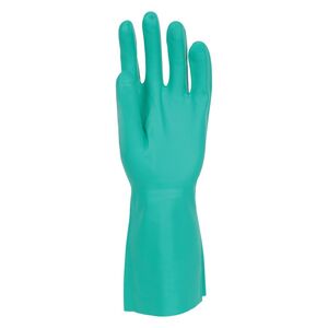 Nitri-Tech Flocklined Gloves Green - Indigo Supplies Ltd