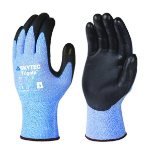 Skytec Trigata PU Palm Coated Cut Level B Glove Blue (Pair) - Indigo Supplies Ltd