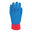 Polyco 840 Fully Coated Grip Natural Latex Glove Blue - Indigo Supplies Ltd