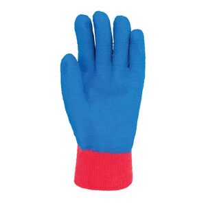 Polyco 840 Fully Coated Grip Natural Latex Glove Blue - Indigo Supplies Ltd