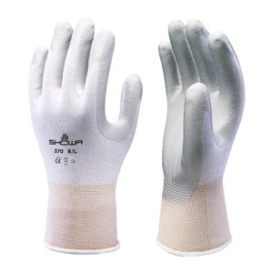 Showa 370 Assembly Grip Nitrile Coated Glove White (Pair) - Indigo Supplies Ltd