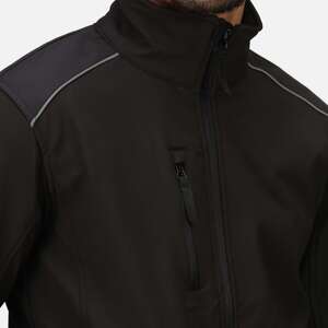 Regatta TRA651 Sandstorm Softshell Jacket Black - Indigo Supplies Ltd