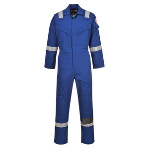 Portwest FR50RB High Visibility Flame Retardant Coverall Royal Blue - Indigo Supplies Ltd