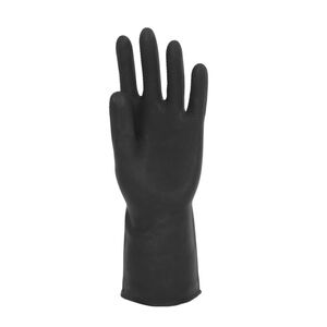 Heavy Duty Natural Rubber Flock Linked Glove 31CM - Indigo Supplies Ltd