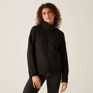 Regatta TRF565 Ladies Micro Full Zip Fleece Black - Indigo Supplies Ltd