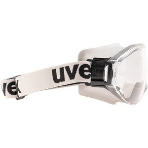 Uvex Ultrasonic Clear Lens Wide Vision Black/Grey Goggle - Indigo Supplies Ltd