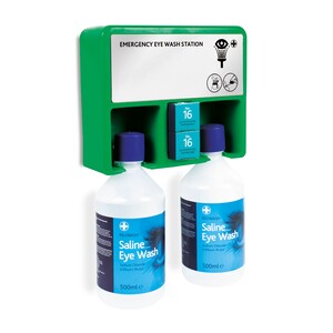 Reliance Medical 906 Eyewash Station c/w 2 Bottles & Mirror - Indigo Supplies Ltd