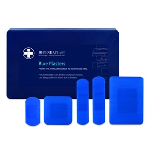Dependaplast Assorted Plaster Kits Detectable Blue (Waterproof) - Indigo Supplies Ltd